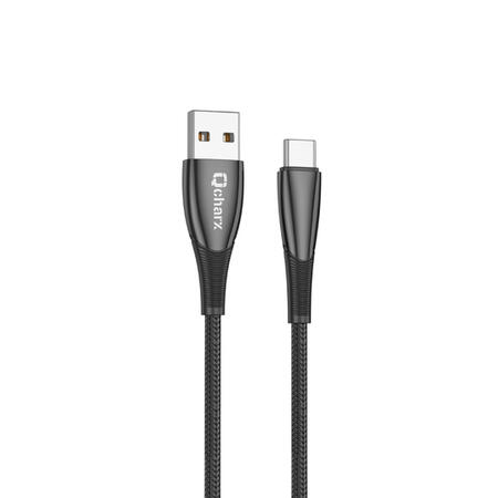qcharx-berlin-usb-to-type-c-cable-3a-1-m-zinc-black-thick-soft-touch-cord