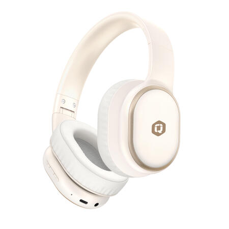 qcharx-pulse-auriculares-inhalambricos-de-diadema-bluetooth-5-3-beige